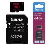 microSDXC 64 Go UHS Speed C3 UHS-I 80 Mo/s + Adapt./Photo
