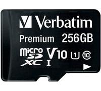 MicroSDXC Memory Card with Adapter - Read Speed up to 90MB/s - Minimum Write Speed 10MB/s - Black