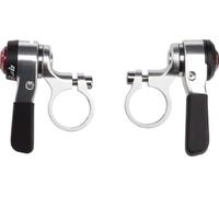 MicroShift Manettes de vitesses double/triple 9 vitesses | Argenté