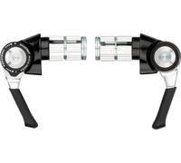 microSHIFT Set de Leviers de Vitesses av+arr BS-T09 2/3/9 vitesses 2/3x9 fach