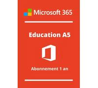 Microsoft 365 A5 pour Ets Scolaires - Abonnement 1 an