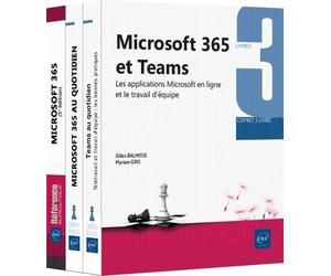 Microsoft 365 et Teams - Coffret de 3 livres : Apprendre à utiliser les applications en ligne pour c
