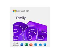 Microsoft 365 Family Medialess Dernière version - 1 an d'abonnement 6 utilisateurs jusqu'à T
