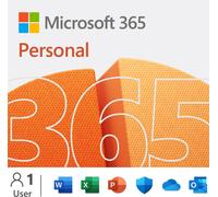 Microsoft | 365 Personal | QQ2-01897 | M365 Personal | FPP | Période de licence 1 an(s) | Anglais | EuroZone Medialess