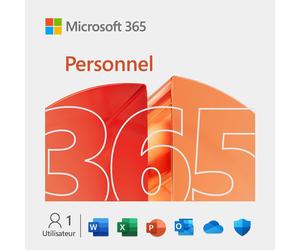 Microsoft 365 Personnel | 1 Utilisateur 1 An | Windows | Mac | Android | iOS | Mises à jour incluses