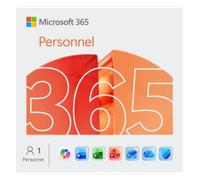Abonnement Microsoft 365 Personnel| usage domestique | 1 utilisateur | licence annuelle