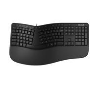 Microsoft Clavier ergonomique - Clavier - USB - Français - noir