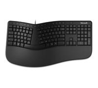 MICROSOFT Clavier Ergonomique Filaire USB - Noir - AZERTY