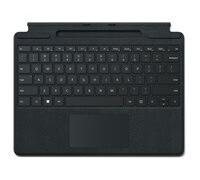 Microsoft Clavier Signature pour Surface Pro - Clavier - avec accéléromètre, trackpad, plateau de rangement et de chargement du Surface Slim Pen 2 - QWERTY - R.-U. - noir - pour Surface Pro 8...