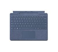 Microsoft Clavier Signature pour Surface Pro - Clavier - avec pavé tactile, accéléromètre, plateau de rangement et de chargement du Surface Slim Pen 2 - AZERTY - Français - saphir - pour Surface...