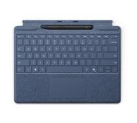 Microsoft Clavier Signature pour Surface Pro - Clavier - avec pavé tactile, accéléromètre - rétroéclairé - dock magnétique - AZERTY - saphir - 70 % d'emballage en papier recyclé - avec Slim Pen -...