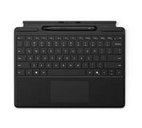 Microsoft Clavier Signature pour Surface Pro - Clavier - avec pavé tactile, accéléromètre - rétroéclairé - dock magnétique - AZERTY - noir - 70 % d'emballage en papier recyclé - avec Slim Pen - pour S