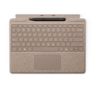 Microsoft Clavier Signature pour Surface Pro - Clavier - avec pavé tactile, accéléromètre - rétroéclairé - dock magnétique - AZERTY - dune - 70 % d'emballage en papier recyclé - avec Slim Pen - pour M