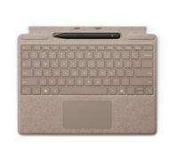 Microsoft Clavier Signature pour Surface Pro - Clavier - avec pavé tactile, accéléromètre - rétroéclairé - dock magnétique - AZERTY - dune - 70 % d'emballage en papier recy vec Slim Pen - pour M
