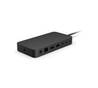 Microsoft Dock WKN-00002 : Station d'accueil filaire Thunderbolt 4, Ethernet 2.5Gbps, 3x USB 3.2 Gen 2, USB-C 165W, Kensington, Noir, Compatible Surface