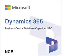 Microsoft Dynamics 365 Business Central Database Capacity - NPO (NCE)