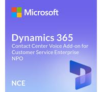 Microsoft Dynamics 365 Contact Center Voice Add-on for Customer Service Enterprise - NPO (NCE)