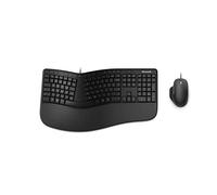 Ensemble clavier et souris Microsoft Ensemble clavier et souris ergonomique filaire USB - Microsoft Ergonomic Desktop - Noir