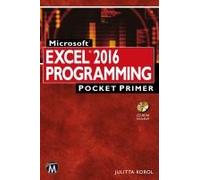 Microsoft Excel 2016 Programming Pocket Primer