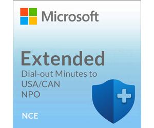 Microsoft Extended Dial-out Minutes to USA/CAN - NPO (NCE)