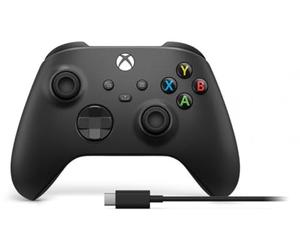 Microsoft Manette sans fil Xbox Series X/S officielle + câble USB-C - Noir carbone (Xbox Series X/S)