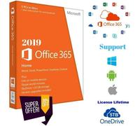 Microsoft Offic 365 Pro Plus 2019 + 5TB One Drive + 5 Devices PC Mobile Mac Tab
