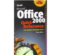 Microsoft Office 2000 Quick Reference, Que Quick Reference Series Nancy Warner (Auteur)