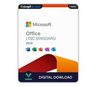 Microsoft Office 2016 Standard (Mac) - Activation Perpétuelle - À télécharger - 1 Mac - Non compatible Windows