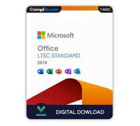 Microsoft Office 2019 Standard (Mac) - Activation Perpétuelle - À télécharger - 1 Mac - Non compatible Windows