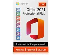 Microsoft Office 2021 Professionnel Plus Clé d'activation Officielle - 1 PC - Version téléchargeable