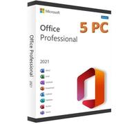 Microsoft Office 2021 Professionnel Plus (Professional Plus) 5 PC - Clé licence à télécharger - Rapide Mail & Messagerie Cdiscount