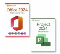 Microsoft Office 2024 Professional Plus + Microsoft Project 2024 Professional Licence pour 3 PC