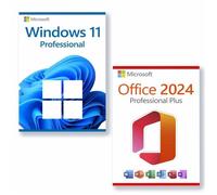 Microsoft Office 2024 Professional Plus + Microsoft Windows 11 Professional Licence pour 3 PC