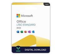 Microsoft Office 2024 Standard (Mac) - Activation Perpétuelle - À télécharger - 1 Mac -