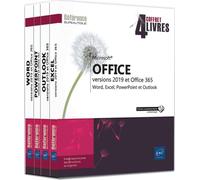 Microsoft Office (Versions 2019 Et Office 365) - Coffret En 4 Volumes : Word, Excel, Powerpoint Et Outlook