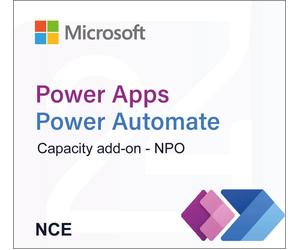 Microsoft Power Apps and Power Automate capacity add-on - NPO (NCE)