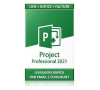 Microsoft Project 2021 Professionnel - 1 PC - Clé licence à télécharger