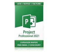 Microsoft Project 2021 Professionnel - 1 PC - Clé licence à télécharger