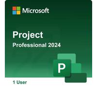 Microsoft Project Standard 2024 pour 1 PC Logiciel de gestion de projet pour 1 PC, avec planification automatique des échéances, diagrammes de Gantt,