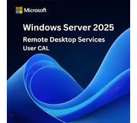 Microsoft Remote Desktop Services CAL user 2025 Licence d'accès utilisateur offrant accès aux environnements RDS Windows Server.