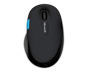 Microsoft - Sculpt Comfort Mouse - Souris Bluetooth pour PC, ordinateurs portables compatible Windows, Mac, Chrome OS - Noir (H3S-00002)