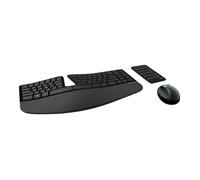 Microsoft Sculpt Ergonomic Desktop Ensemble de clavier, souris et pavé numérique sans fil 2.4 GHz italien