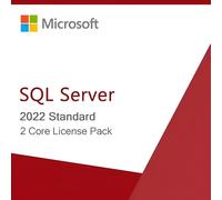 Microsoft SQL Server 2022 Standard 2 Core Licence 2 cœurs SQL Server 2022 Standard offrant aux entreprises une licence flexible de serveurs de bases