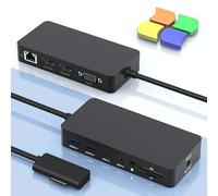 Microsoft Station d'accueil Surface avec triple affichage, double HDMI + VGA, station d'accueil 12 en 1 pour Surface Pro 11/10/9/8/X/7/6/5/4/3, Surface Laptop 5/4/3/2/1, Surface Laptop Go 3/2/1