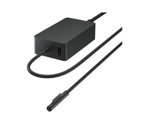 Microsoft Surface Alimentation Secteur 65W - USB 2.0 - 1.7m - Noir - Compatible Ordinateur Portable, Tablette Surface (Liste modèles) - Réf. W8Y-00002