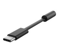 Microsoft Surface Audio Adapter - USB-C vers adaptateur de prise casque - 24 pin USB-C mâle pour mini-phone stereo 3.5 mm femelle - noir