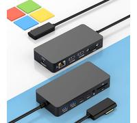 Microsoft Surface Dock 2, Surface Docking Station, 12 en 1 Triple Display Microsoft Surface Dock avec 2 HDMI 4K + VGA pour Surface Pro 11/10/9/8/X/7/6/5/4/3, Surface Laptop 7/6/5/go/4/3/2/1,Book 3/2/1
