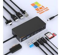 Microsoft Surface Dock 2, Surface Docking Station 12 in 1 Triple Display Microsoft Surface Dock with 2 HDMI 4K + VGA for Surface Pro 11/10/9/8/X/7/6/5/4/3, Surface Laptop 7/6/5/Gb/4/3/2/1,Book 3/2/1