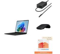Microsoft Surface Laptop | Ecran Tactile 13.8” | Snapdragon® X Elite | 16Go RAM | SSD 1To | Noir + Chargeur Surface Connect 65 W + Souris Surface Arc 365 Personnel - Pack Productivité