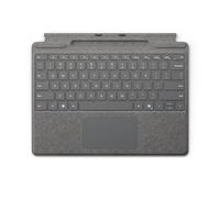 Microsoft Surface Pro 13" Clavier avec Rangement Fin pour Stylo | Platine | Compatible avec Surface Pro 13" (11e édition), Surface Pro 9 ou Surface Pro 8